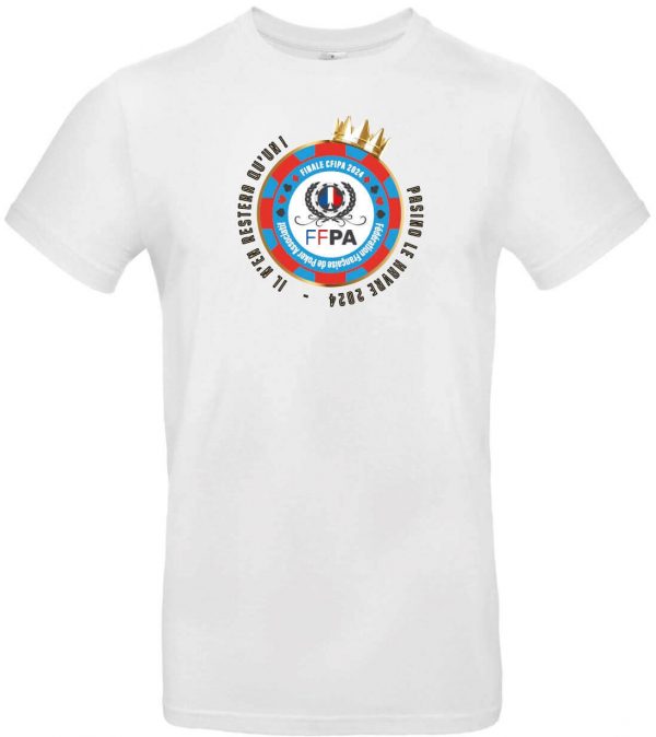 T-shirt Unisexe manches courtes col rond - Collector CFIPA 2024 Blanc