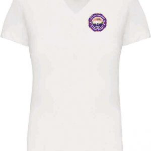 T-shirt Femme manches courtes col V - Collector CFIPA 2025 Blanc