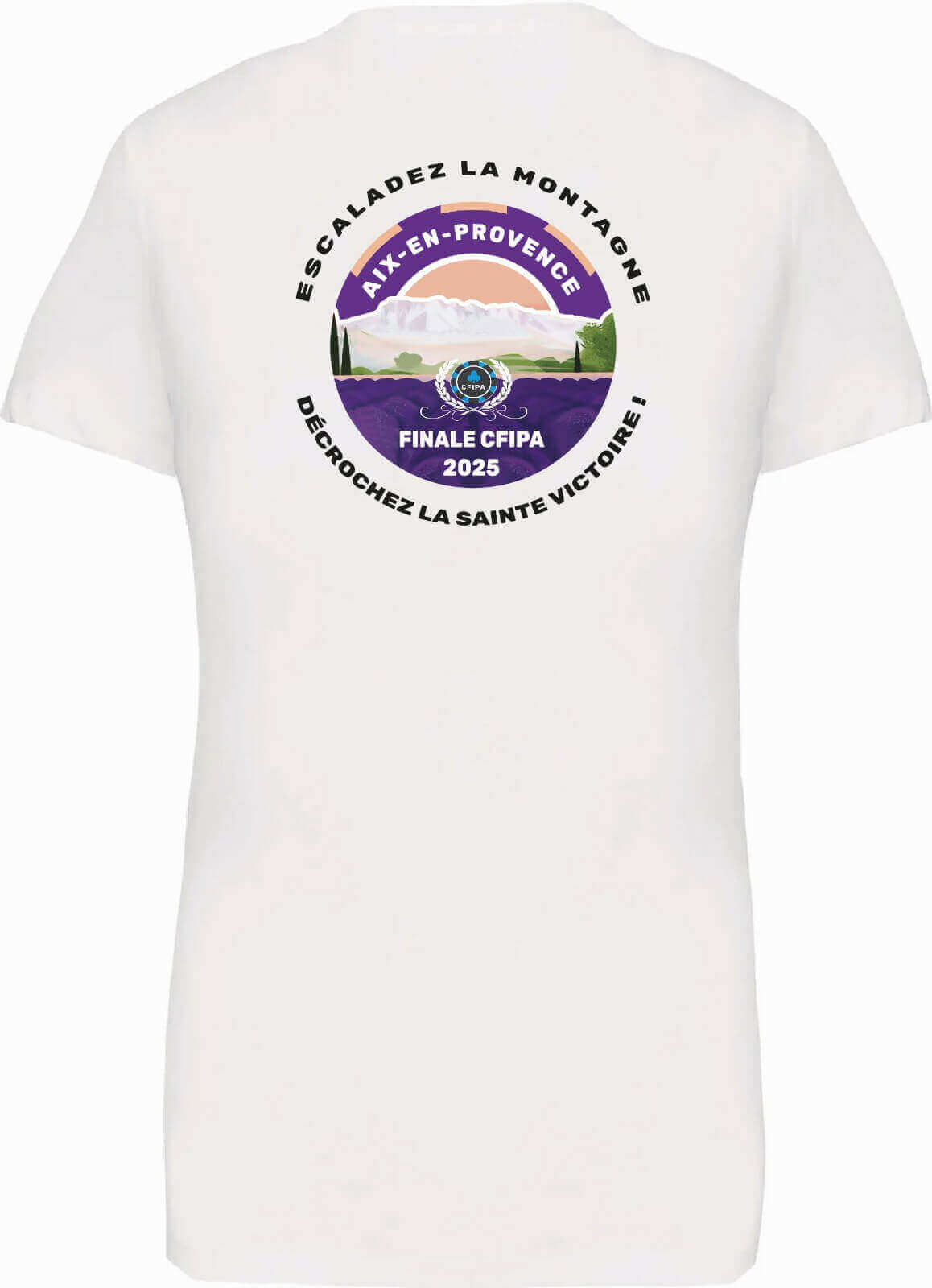 T-shirt Femme manches courtes col V - Collector CFIPA 2025 Blanc – Image 2