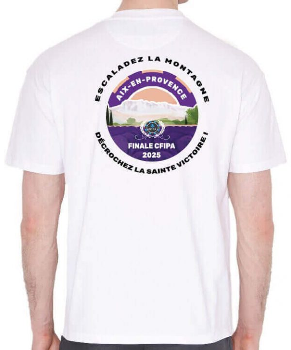 T-shirt Unisexe manches courtes col rond - Collector CFIPA 2025 Blanc – Image 2