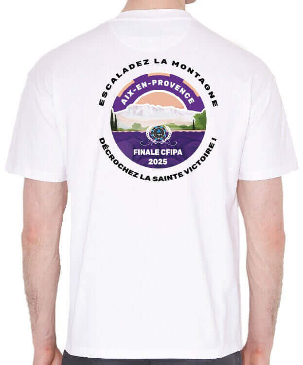 T-shirt Unisexe manches courtes col rond - Collector CFIPA 2025 Blanc – Image 2