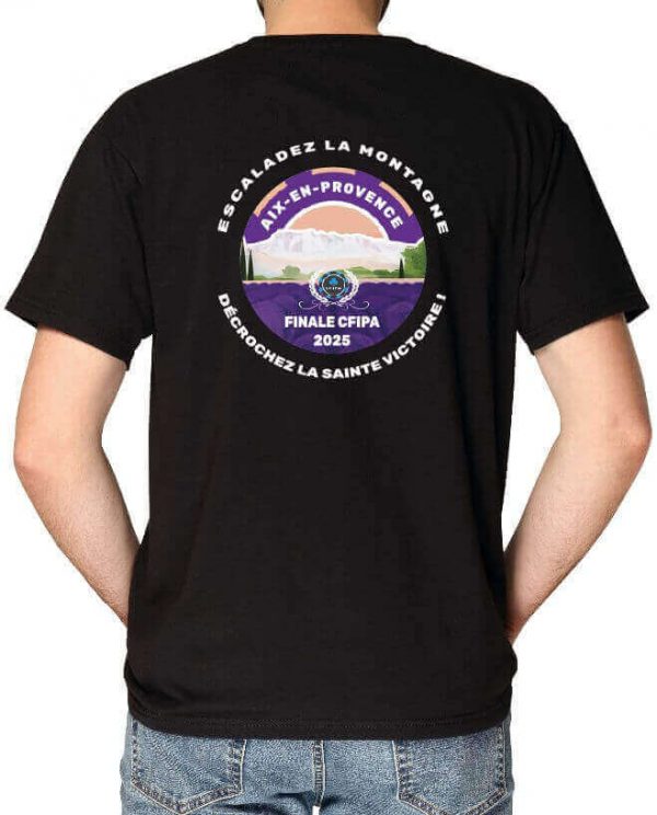 T-shirt Unisexe manches courtes col rond - Collector CFIPA 2025 Noir – Image 2