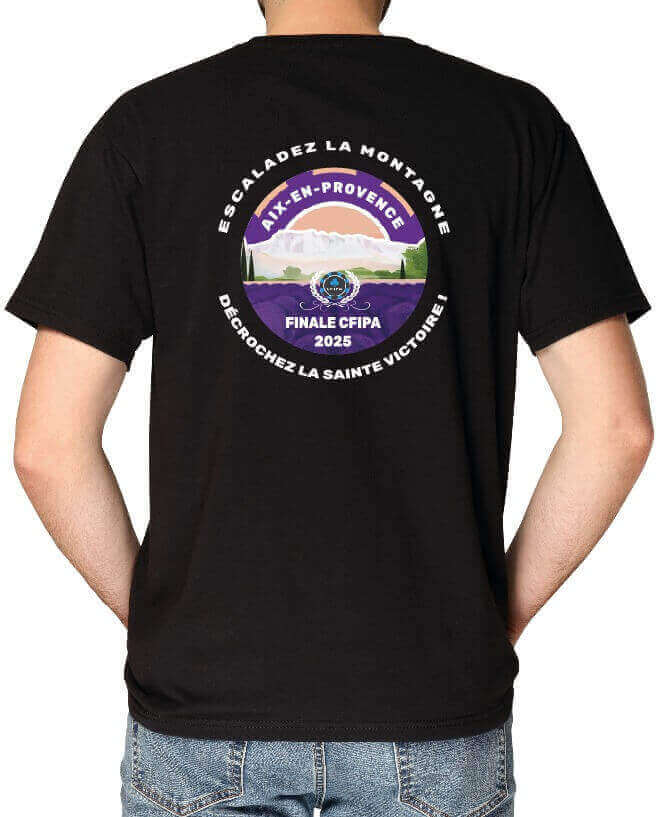 T-shirt Unisexe manches courtes col rond - Collector CFIPA 2025 Noir – Image 2